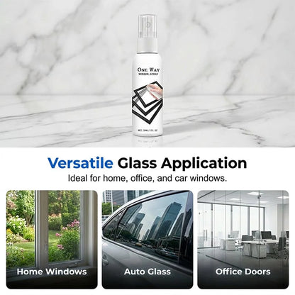 Reflective Window Spray | One-Way Mirror Privacy Shield for Home & Car