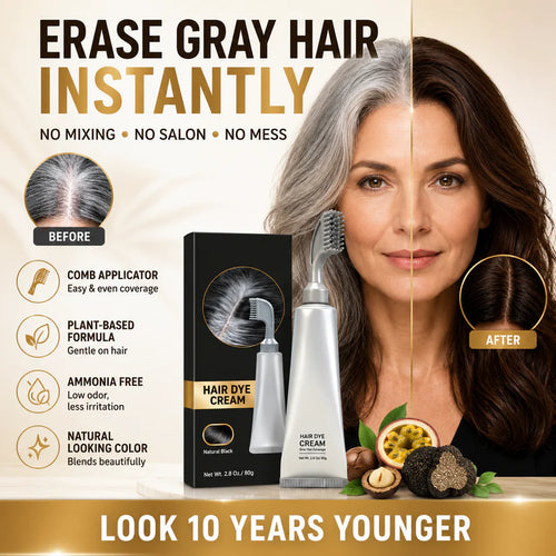 🔥 Instant Gray Coverage Hair Dye Comb for Men & Women