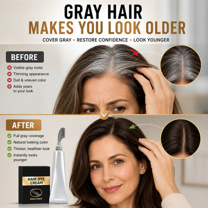 🔥 Instant Gray Coverage Hair Dye Comb for Men & Women