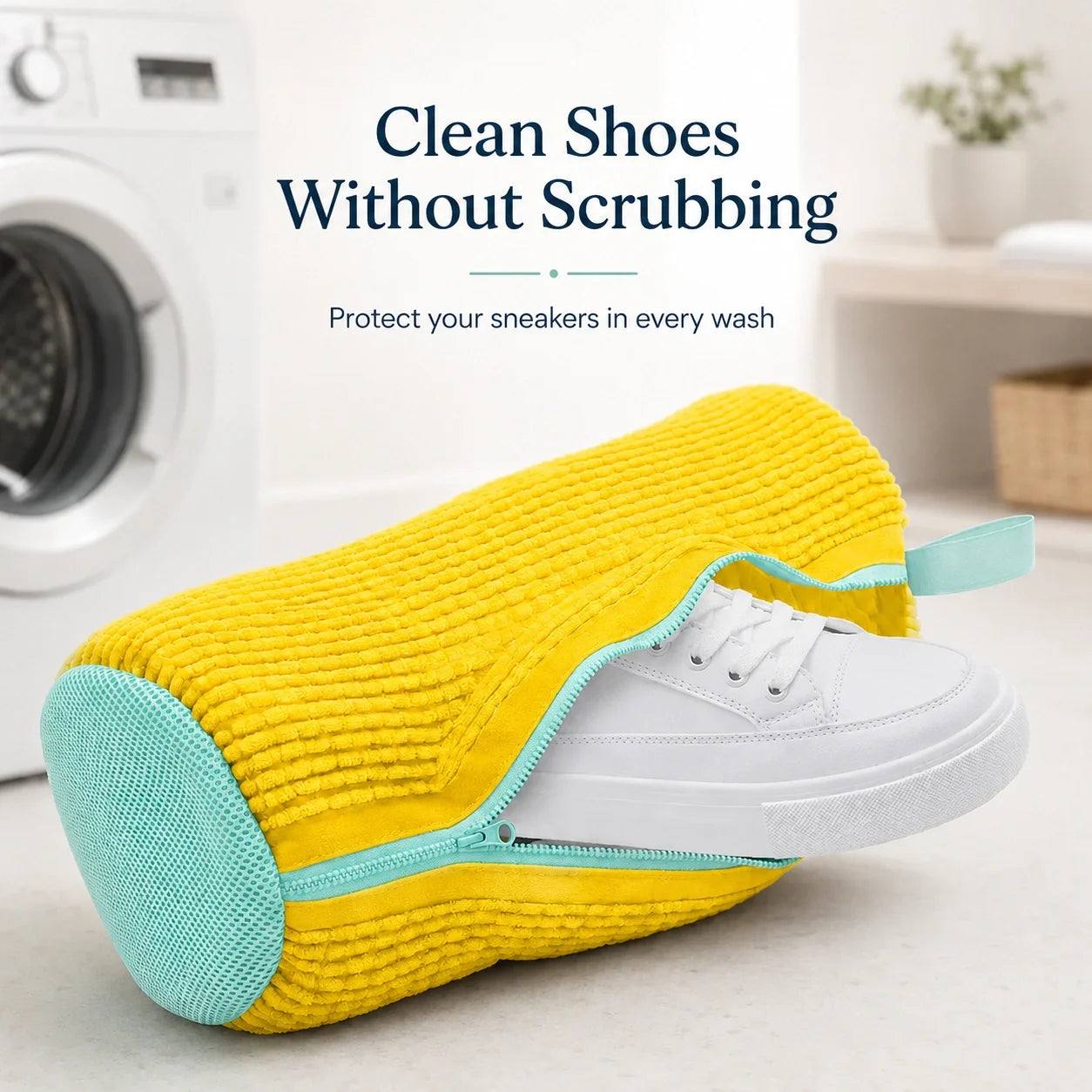 👟 No-Scrub Shoe Washing Bag – Clean & Protect Your Sneakers In The Washing Machine