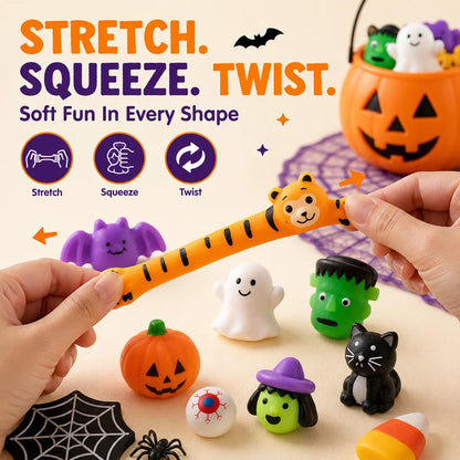 🎃Halloween Mochi Squishy Toys – Cute Sensory Party Favors & Goodie Bag Fillers✨