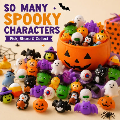 🎃Halloween Mochi Squishy Toys – Cute Sensory Party Favors & Goodie Bag Fillers✨
