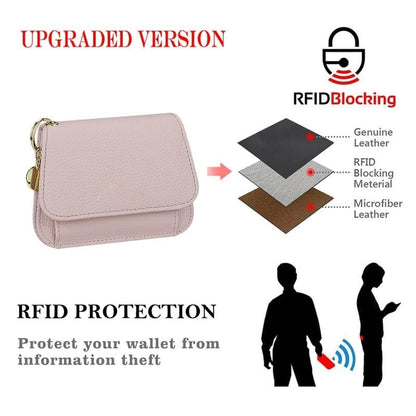💖 Short Wallets for Women – Fashionable Card Holder with Key Ring & Coin Purse