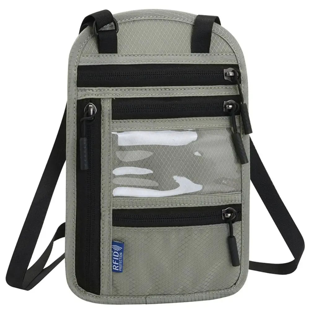 Keep Your Travel Essentials Close, Organized & Protected With This RFID Neck Wallet