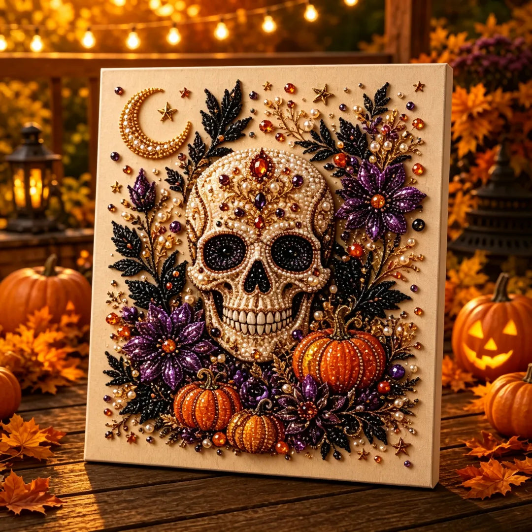 👻✨ Halloween Pearl Art DIY Kit – Turn Tiny Pearls into Spooky-Cute Magic