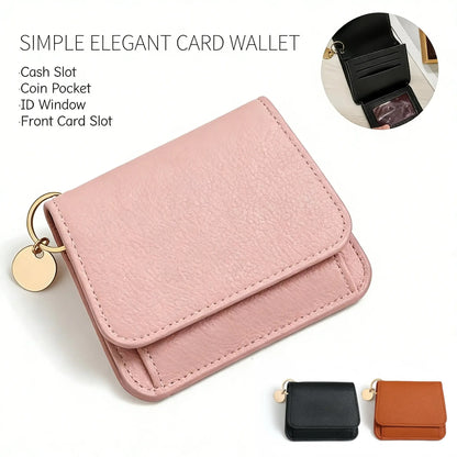 💖 Short Wallets for Women – Fashionable Card Holder with Key Ring & Coin Purse