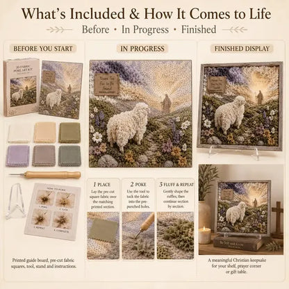 ✝️3D Christian Fabric Poke Art Kit