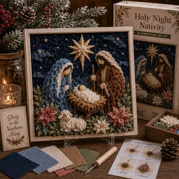 ✝️3D Christian Fabric Poke Art Kit