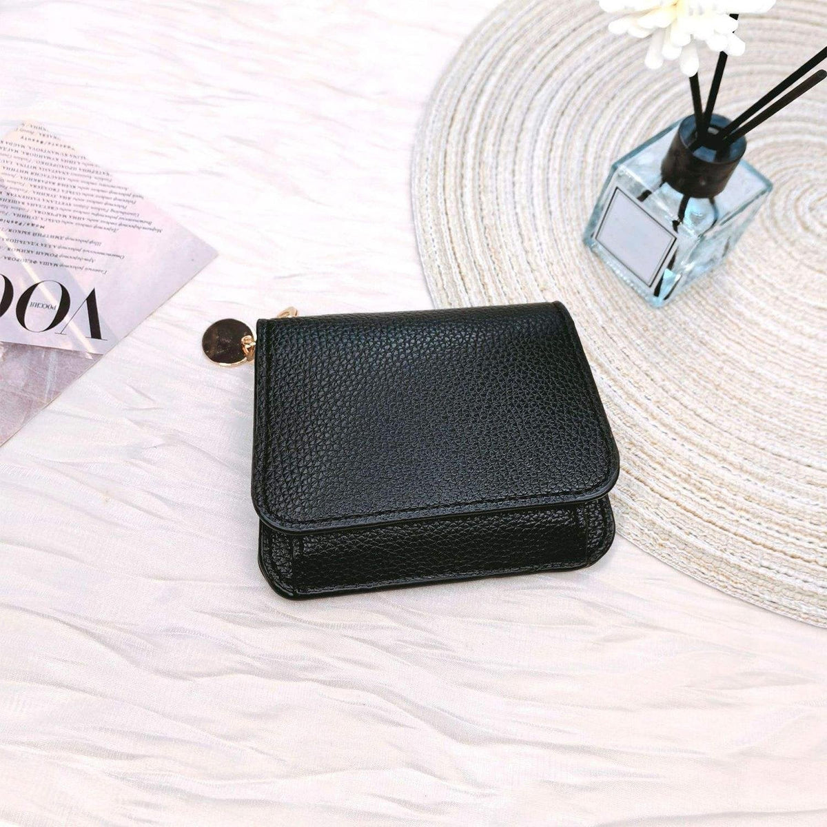 💖 Short Wallets for Women – Fashionable Card Holder with Key Ring & Coin Purse