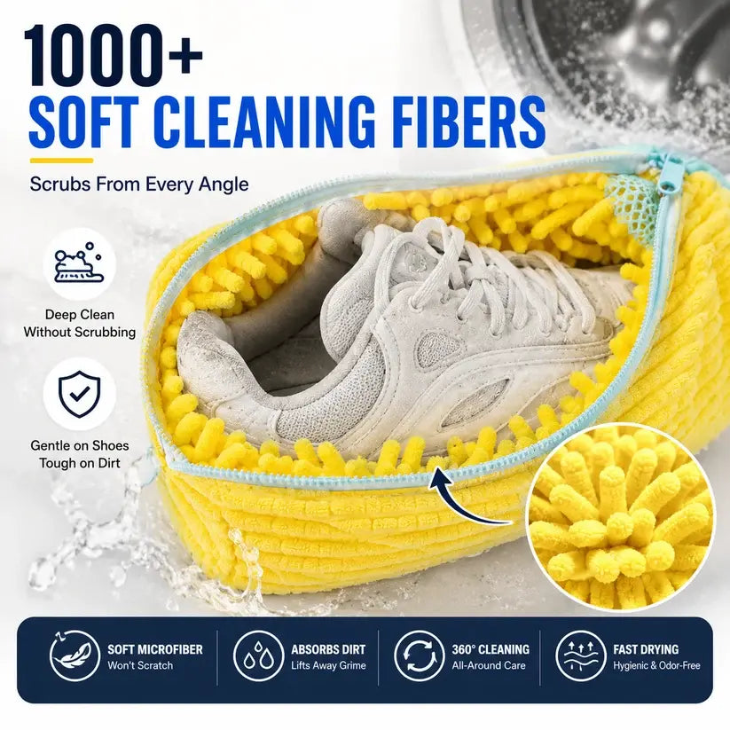 👟 No-Scrub Shoe Washing Bag – Clean & Protect Your Sneakers In The Washing Machine