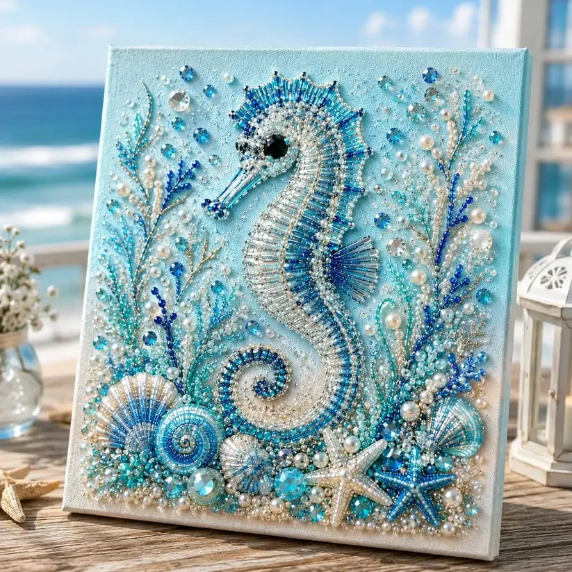 🌊✨ Ocean Theme Pearl Art DIY Kit