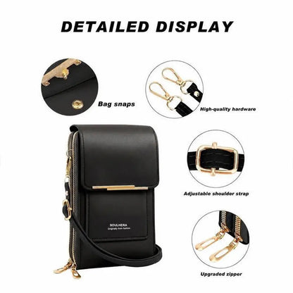 🔥Hot Sale 60% OFF 2026 Trendy Minimalist Elegant Women's Touchscreen Crossbody Phone Wallet