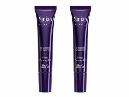 Suiiao 60 Second Effects Tinted Firming Gel - Under Eye Cream For Puffiness And Bags Under Eyes
