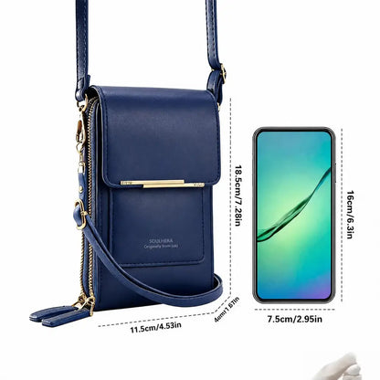 🔥Hot Sale 60% OFF 2026 Trendy Minimalist Elegant Women's Touchscreen Crossbody Phone Wallet