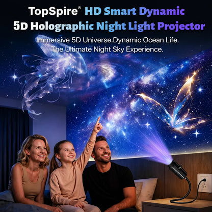 TOPSPIRE® HD Smart Dynamic 5D Holographic Night Light Projector
