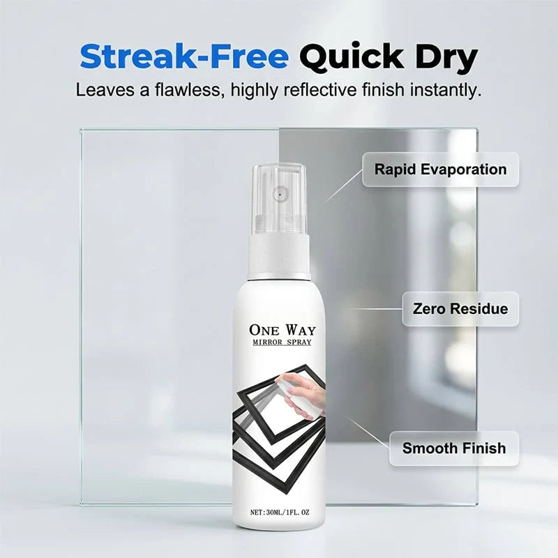 Reflective Window Spray | One-Way Mirror Privacy Shield for Home & Car