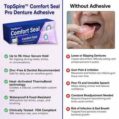 TopSpire™ Comfort Seal Pro Denture Adhesive