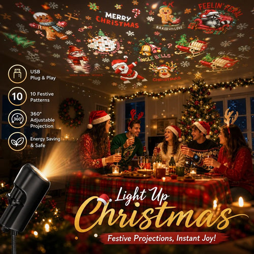 🎄 Turn Your Home Into A Christmas Wonderland Bring Santa, Snowflakes & Holiday Magic To Life In Seconds ✨
