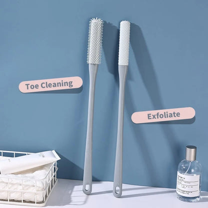 Long‑Handle Silicone Foot Cleaning Brush