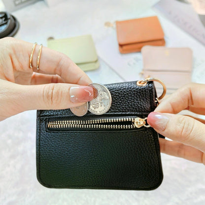 💖 Short Wallets for Women – Fashionable Card Holder with Key Ring & Coin Purse