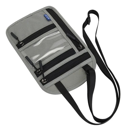 Keep Your Travel Essentials Close, Organized & Protected With This RFID Neck Wallet