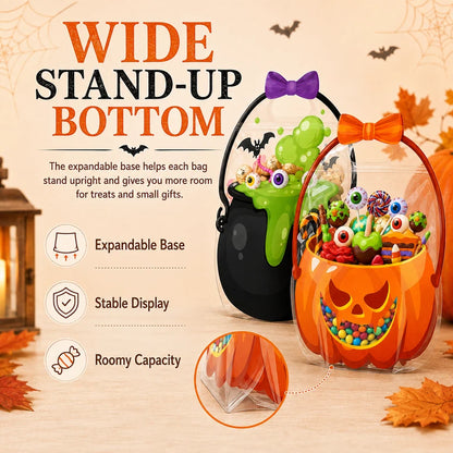 🎃20 Pcs Halloween Goodie Bags Plastic Candy Bag🎁