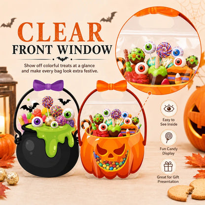 🎃20 Pcs Halloween Goodie Bags Plastic Candy Bag🎁