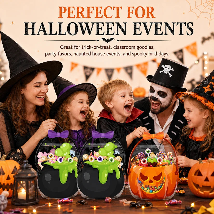 🎃20 Pcs Halloween Goodie Bags Plastic Candy Bag🎁