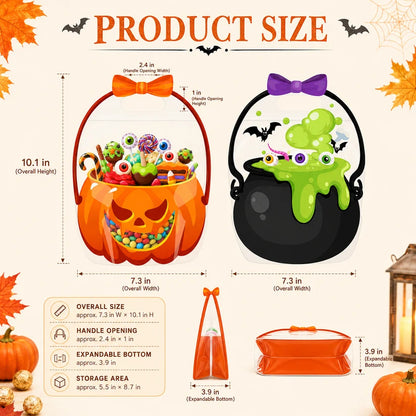 🎃20 Pcs Halloween Goodie Bags Plastic Candy Bag🎁
