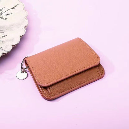 💖 Short Wallets for Women – Fashionable Card Holder with Key Ring & Coin Purse