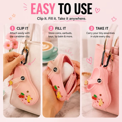 Mini Clog Charm Pouch🌸