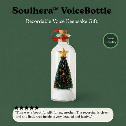 Soulhera™ VoiceBottle | Recordable Voice Keepsake Gift