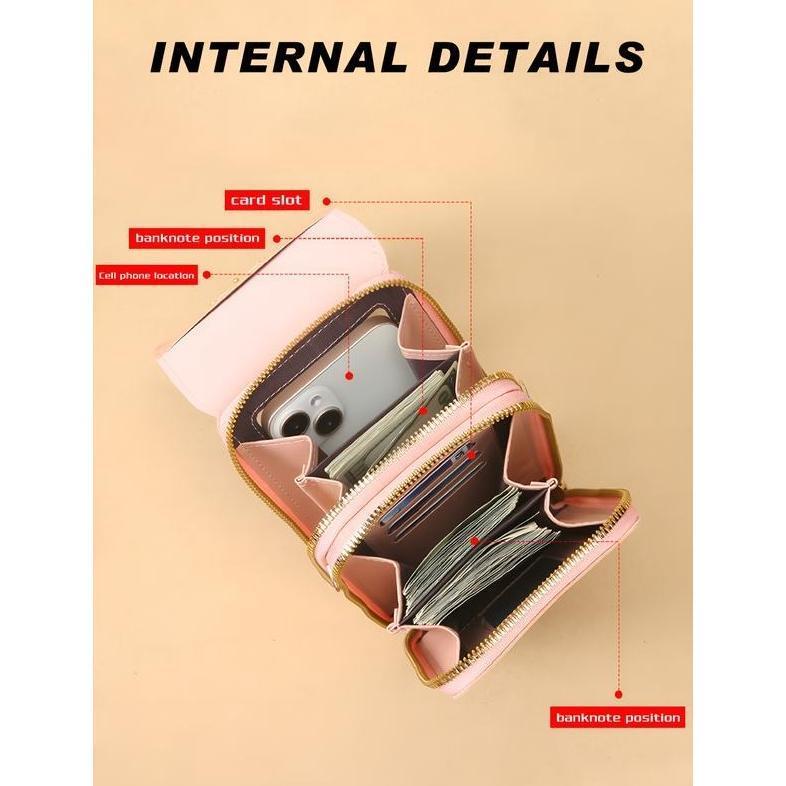 🔥Hot Sale 60% OFF 2026 Trendy Minimalist Elegant Women's Touchscreen Crossbody Phone Wallet