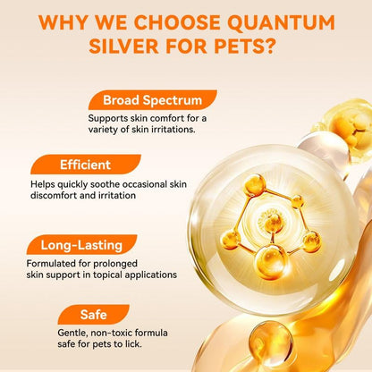 Itch Relief Spray –Vet Recommended Skin Soothing Quantum Silver Spray for Dogs & Cats✨