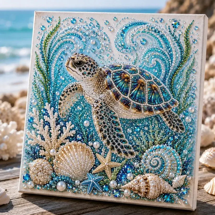 🌊✨ Ocean Theme Pearl Art DIY Kit