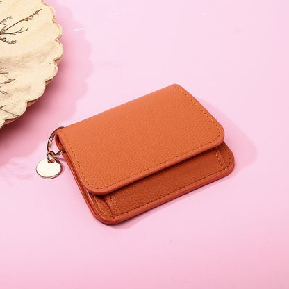 💖 Short Wallets for Women – Fashionable Card Holder with Key Ring & Coin Purse