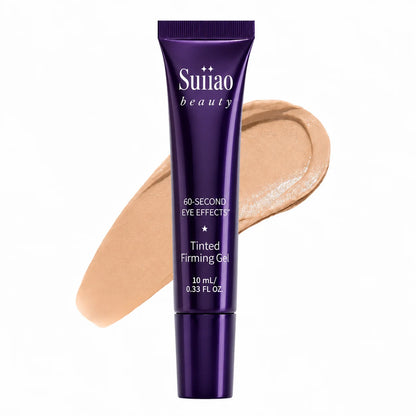 Suiiao 60 Second Effects Tinted Firming Gel - Under Eye Cream For Puffiness And Bags Under Eyes